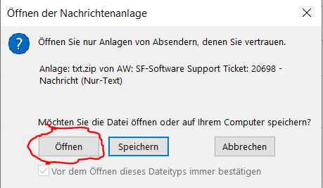 Rechtsklick auf ZIP-Datei