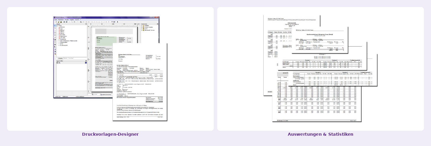 Vorlagen-Designer mit eigenem Layout